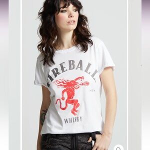 Fireball Friday Tee Womens Size Small Short Sleeve Graphic Deluxe Soft Fabric